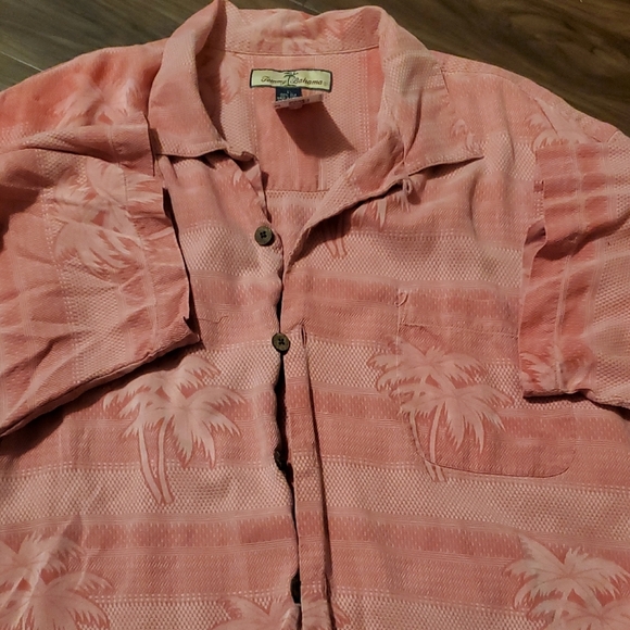 Tommy Bahama Coral Button Down Silk Shirt - Picture 3 of 5